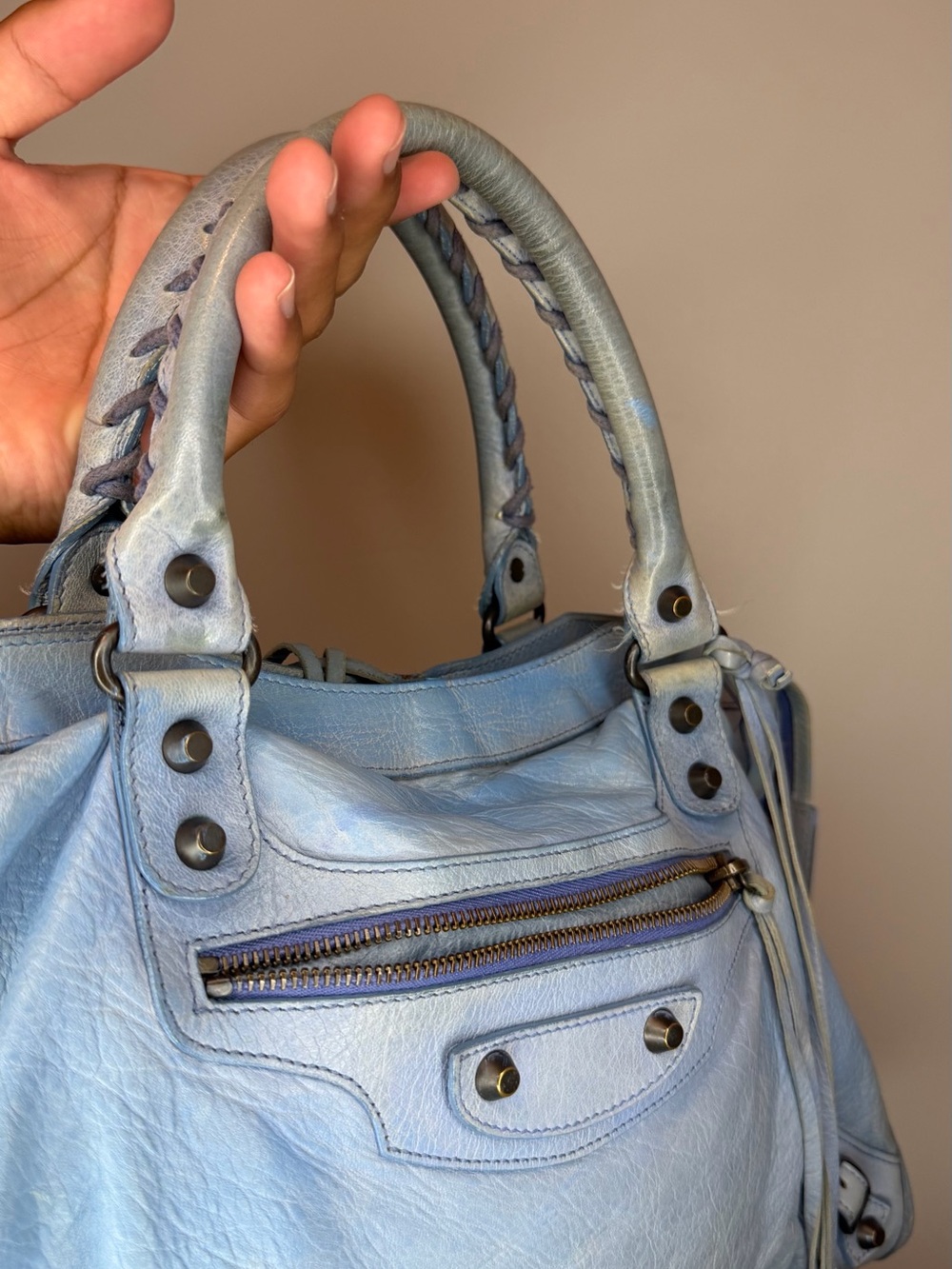 Balenciaga Agneau Classic Hardware City Turquoise - Picture 5 of 10